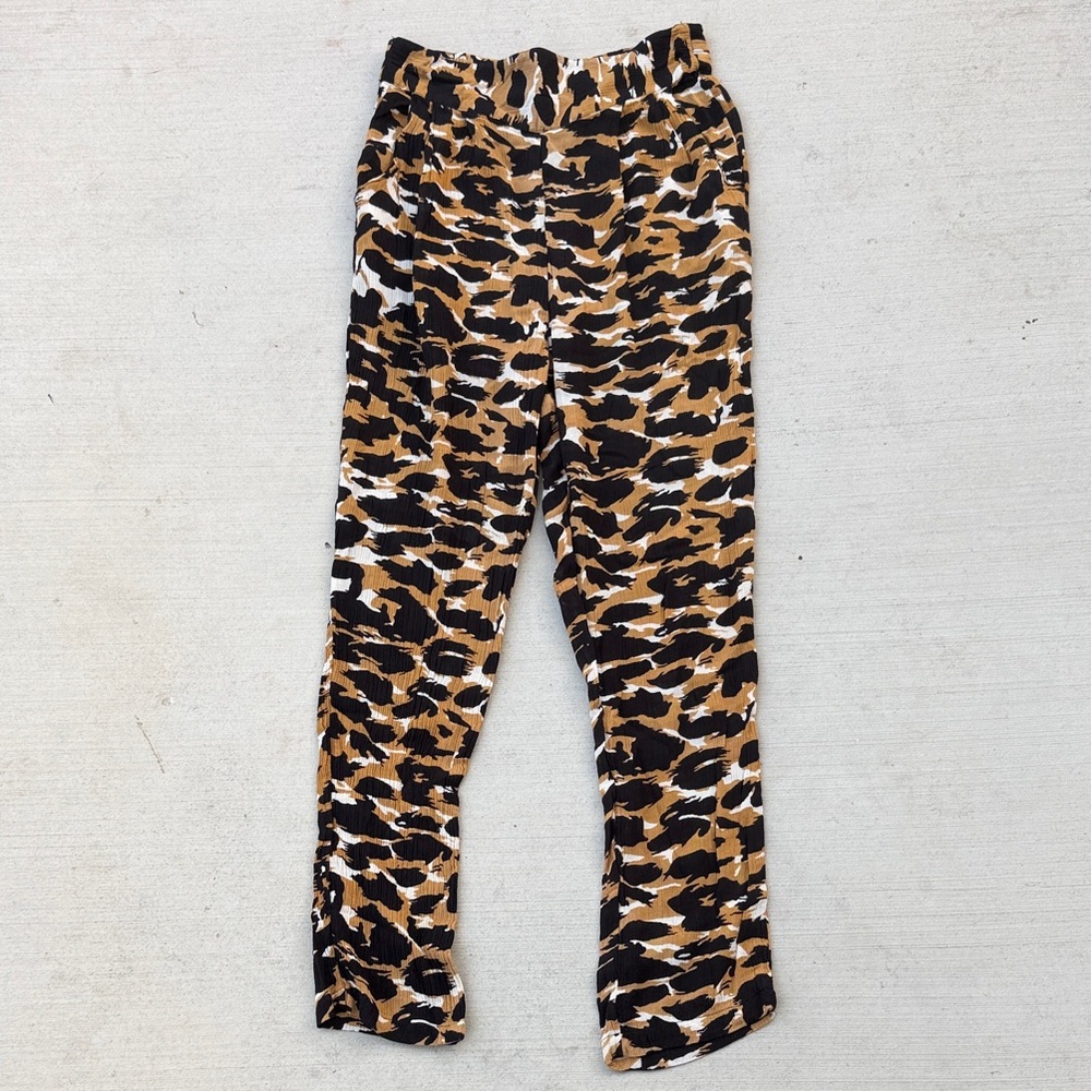 MINKPINK Animal Print High Waist Pants XS